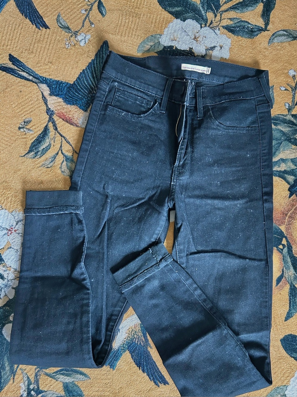 High rise super skinny Levi's black